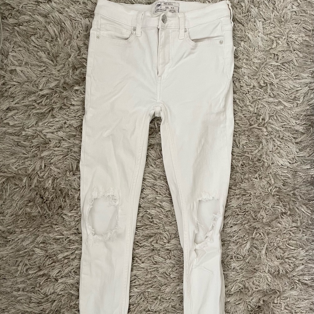 White Ripped Jeans